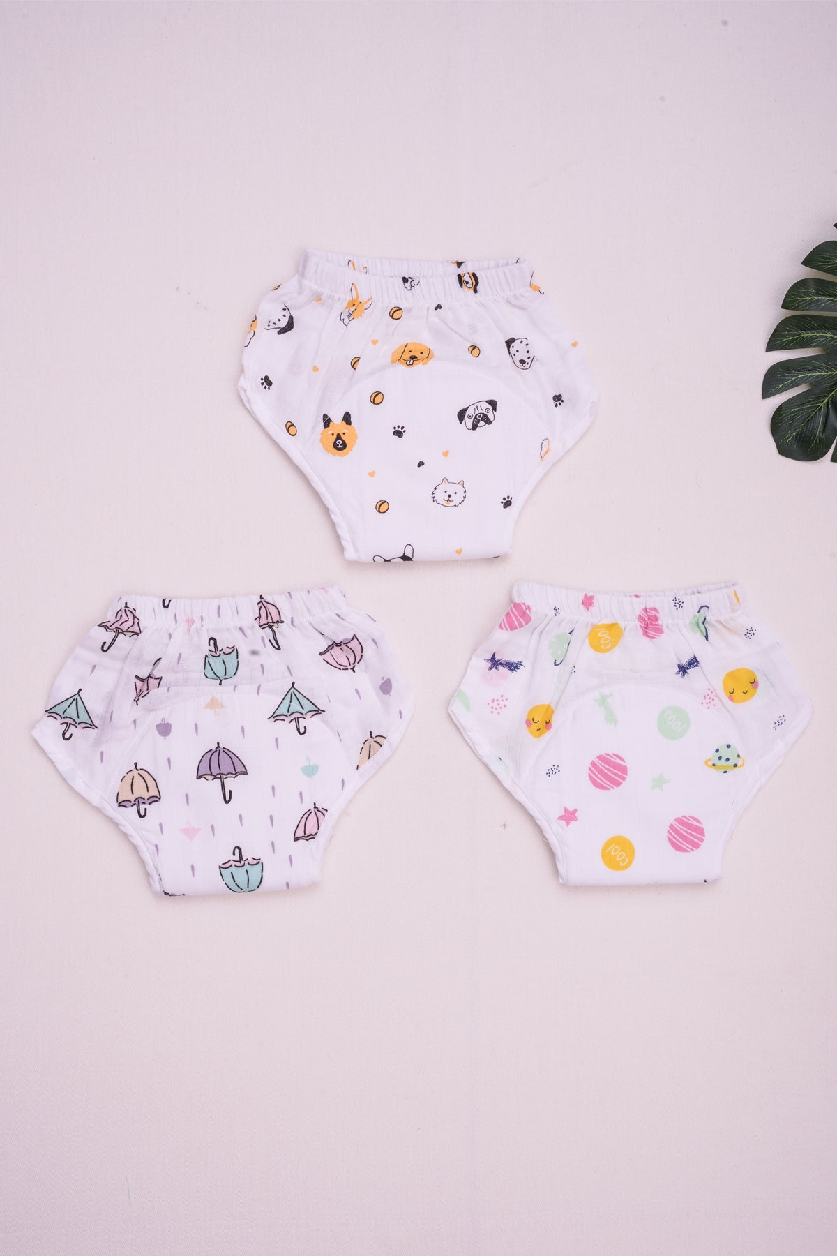 Muslin Padded Underwear Pack of 3 (Assorted Prints) – Lil Nyra Kidswear
